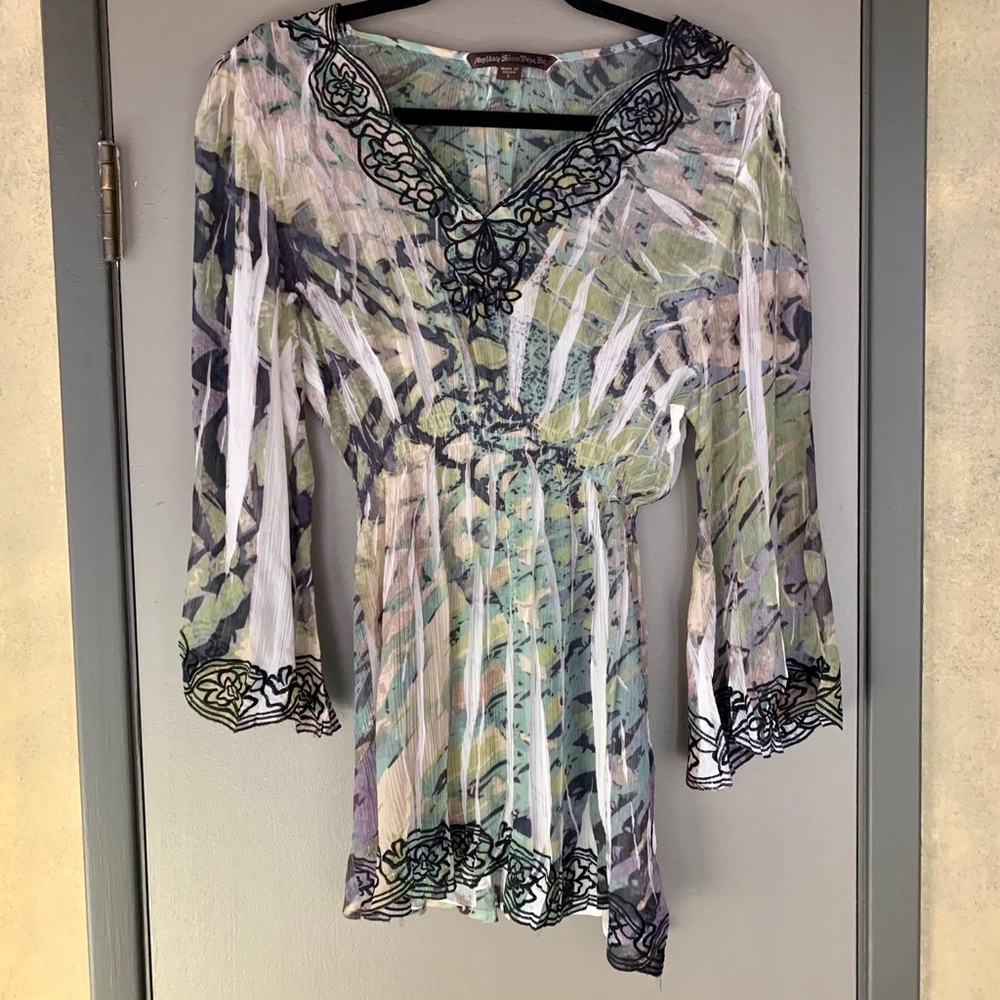 Mushka by Sienna Rose Chic Bohemian Blouse L